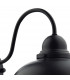 Dome Wall Light Matt Black IP44, 1x E14