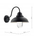 Dome Wall Light Matt Black IP44, 1x E14