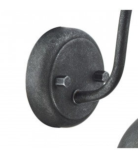 Dome Wall Light Aged Iron IP44, 1x E14