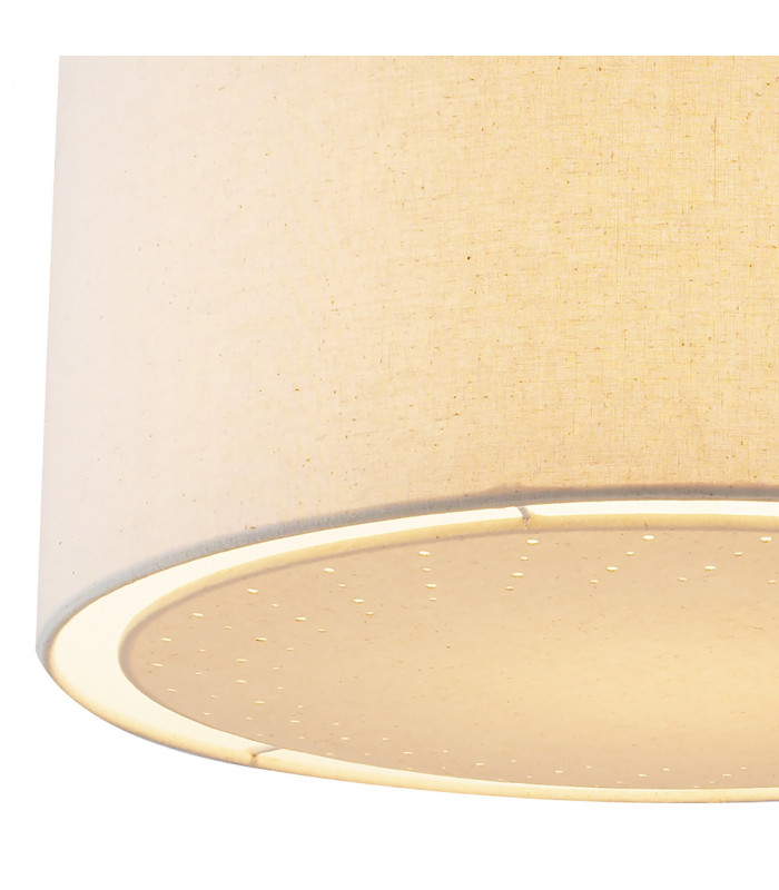 Cylindrical Non Elec Pendant Light Cream Laser Cut