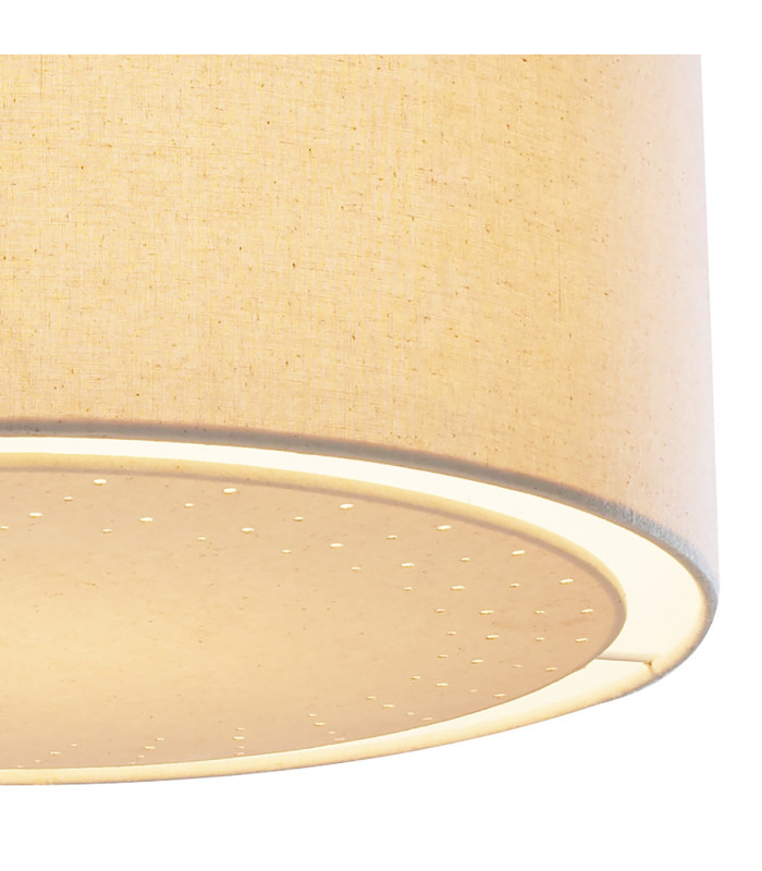 Cylindrical Non Elec Pendant Light Cream Laser Cut