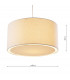 Cylindrical Non Elec Pendant Light Cream Laser Cut