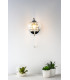 Crystal Single Wall Light Polished Chrome & Glass