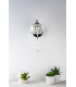 Crystal Single Wall Light Polished Chrome & Glass