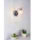 Crystal Single Wall Light Polished Chrome & Glass