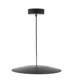 Dome Pendant Light LED Black & Stainless Steel