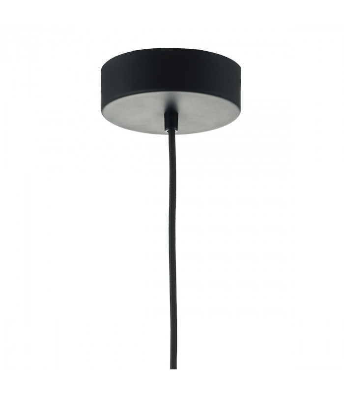 Dome Pendant Light LED Black & Stainless Steel