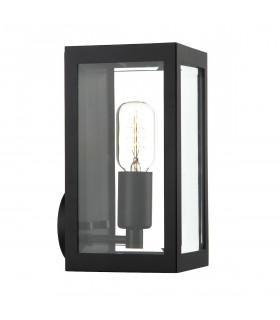 Lantern Outdoor Wall Light Light Black IP44