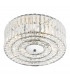 Crystal Semi Flush Ceiling Light Light Fitting Polished Chrome