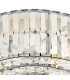 Crystal Semi Flush Ceiling Light Light Fitting Polished Chrome