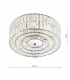 Crystal Semi Flush Ceiling Light Light Fitting Polished Chrome