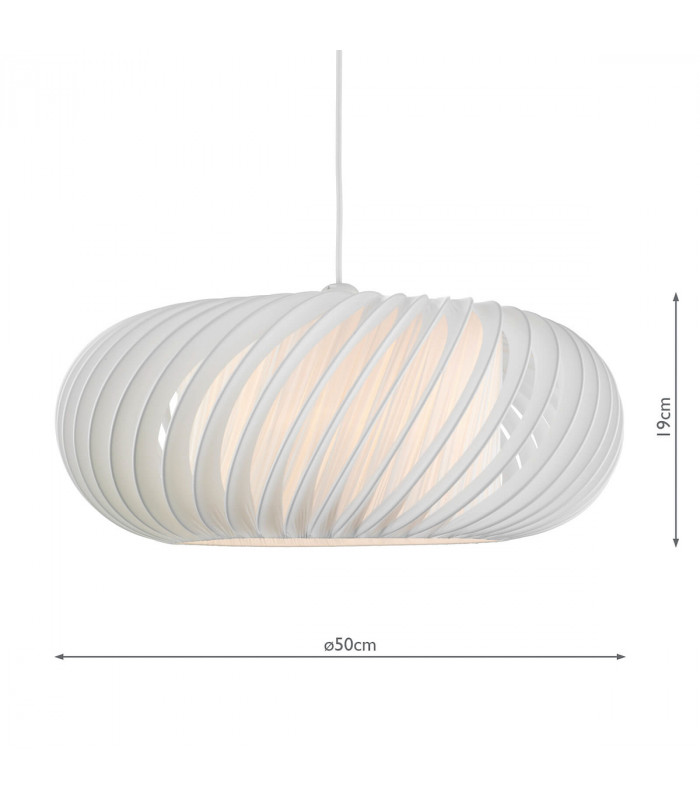 Cylindrical Large Slanting Non Elec Pendant