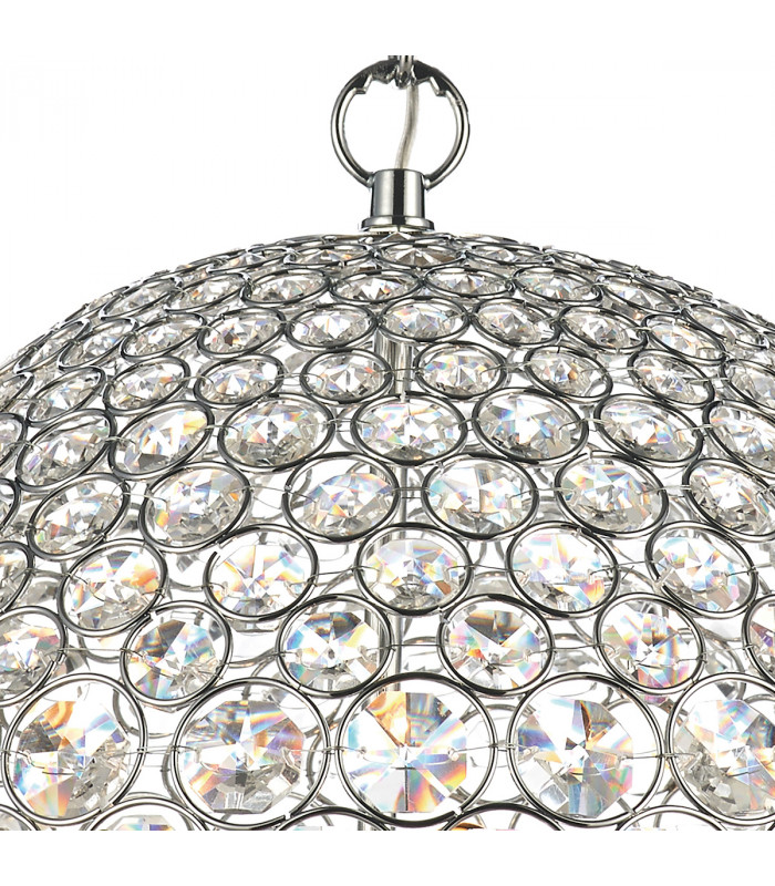 Spherical 35cm Pendant Light Polished Chrome, 5x G9