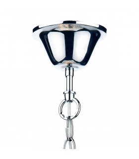 Spherical 50cm Pendant Light Polished Chrome, 8x E14