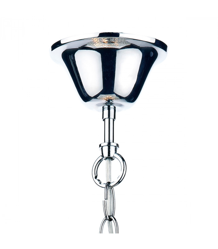 Spherical 50cm Pendant Light Polished Chrome, 8x E14