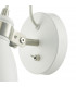 Single Spotlight Wall Light White & Satin Chrome