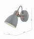 Single Spotlight Wall Light Grey & Copper