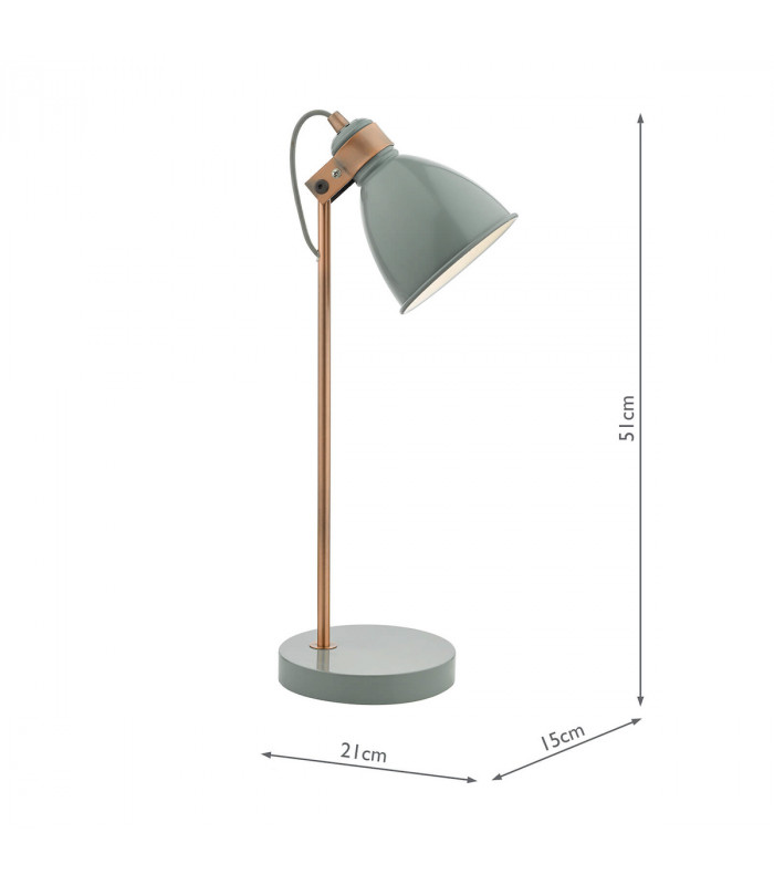 Task Task Lamp Grey & Copper