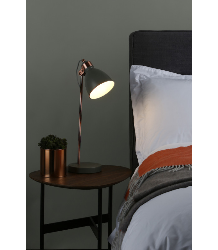 Task Task Lamp Grey & Copper