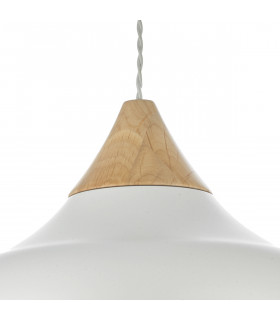 Dome Pendant Light White, 1x E27