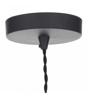Dome Pendant Light Black, 1x E27