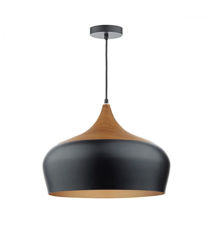 Dome Pendant Light Black Large, 1x E27