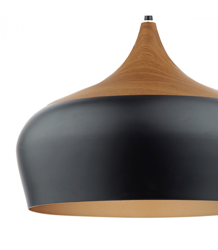 Dome Pendant Light Black Large, 1x E27