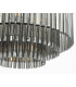 Cylindrical Pendant Light Polished Chrome & Smoked Glass, 5x G9