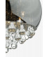 Pendant Light Smoked & Clear Glass, 5x G9