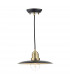 Dome Pendant Light Black, Antique Brass, 1x E27