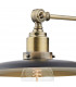 Dome Wall Light Black, Antique Brass, 1x E27