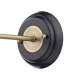 Dome Wall Light Black, Antique Brass, 1x E27