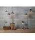 Dome Wall Light Black, Antique Brass, 1x E27