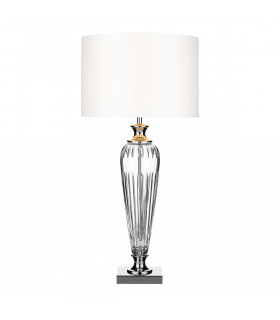 Table Lamp Crystal complete with Round Drum Shade