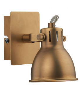 Dome Single Wall Light GU10 Natural Brass