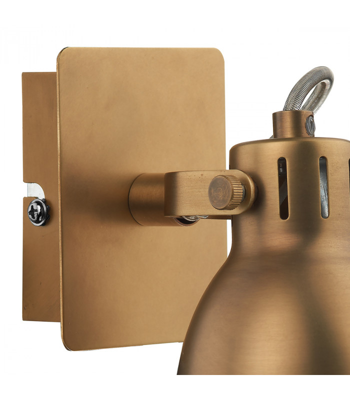 Dome Single Wall Light GU10 Natural Brass