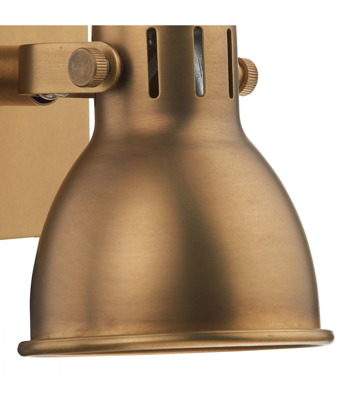 Dome Single Wall Light GU10 Natural Brass