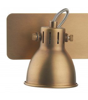 Twin Bar Spot Lamp GU10 Natural Brass, 2x GU10
