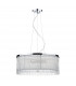 Cylindrical 50cm 3 Light Pendant Light White