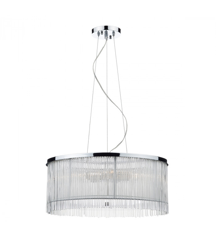 Cylindrical 50cm 3 Light Pendant Light White