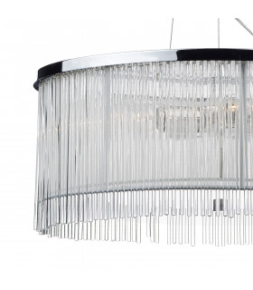 Cylindrical 50cm 3 Light Pendant Light White