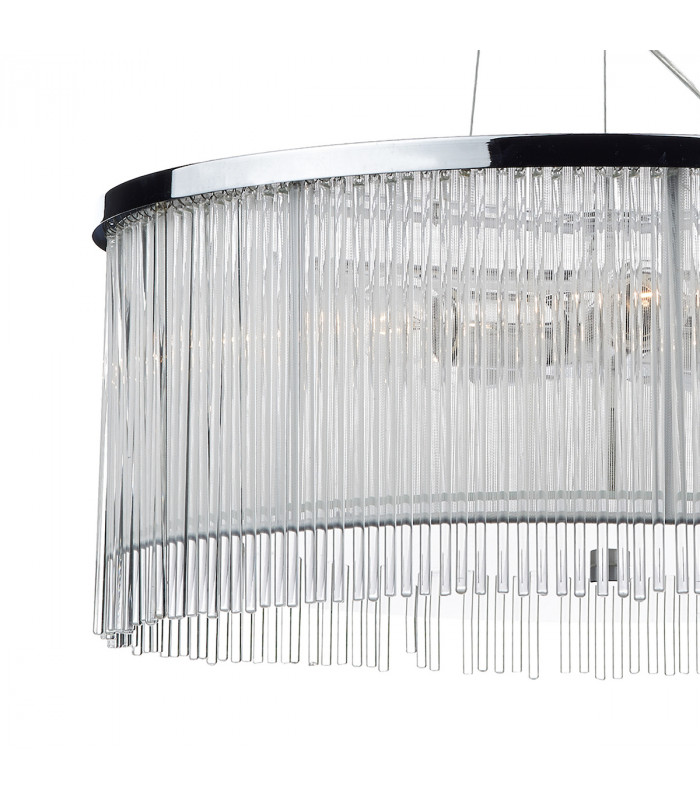 Cylindrical 50cm 3 Light Pendant Light White