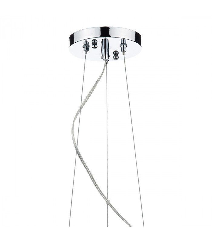 Cylindrical 50cm 3 Light Pendant Light White