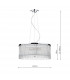 Cylindrical 50cm 3 Light Pendant Light White