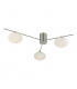 Semi Flush Ceiling Light Light Satin Nickel, 3x G9
