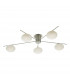 Semi Flush Ceiling Light Light Satin Nickel, 5x G9