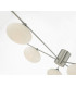 Semi Flush Ceiling Light Light Satin Nickel, 5x G9