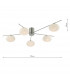 Semi Flush Ceiling Light Light Satin Nickel, 5x G9
