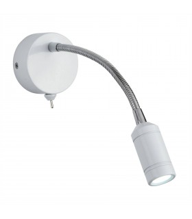 LED 1 Light Indoor Adjustable Wall Reading Light White - 1