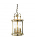 Lantern Circular Hall Dual Mount Polished Brass